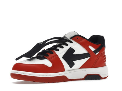 OFF-WHITE Out Of Office OOO Low Tops Black White Red
