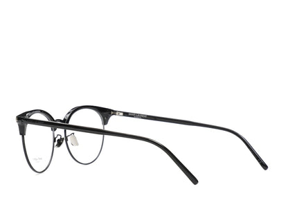 Saint Laurent Round-Frame Acetate Optical Frames Black Black Transparent (SL233F-30002729-001)