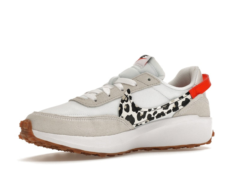 Nike Waffle Debut White Team Orange Leopard (Women's)