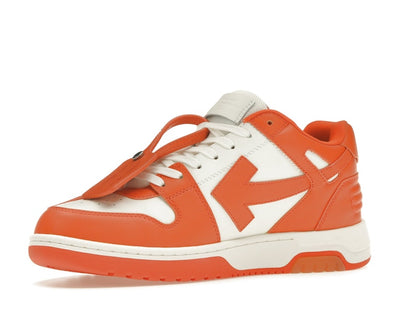 OFF-WHITE Out Of Office OOO Low Tops White Orange