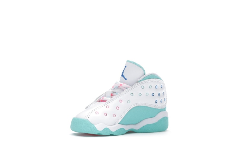 Jordan 13 Retro White Soar Green Pink (TD)