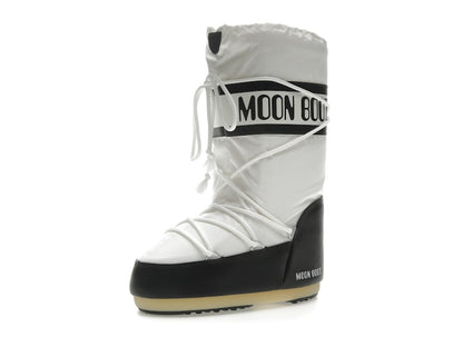Moon Boot Icon Nylon Boot Black White