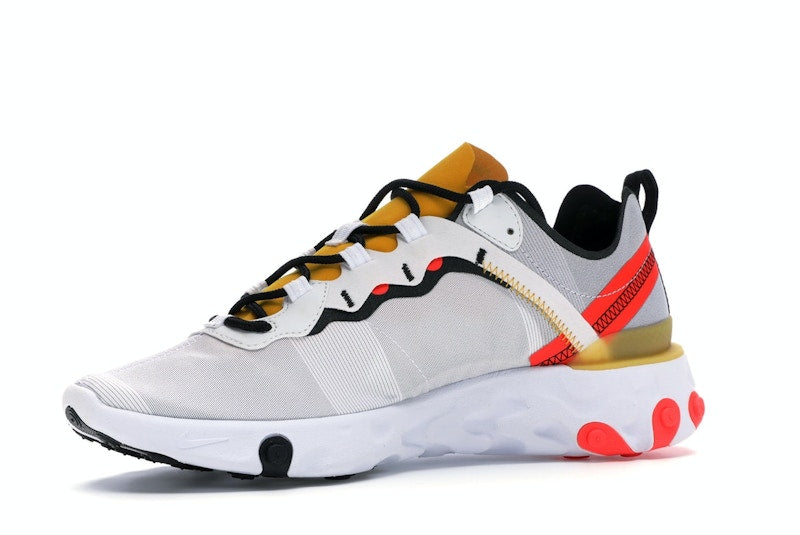 Nike React Element 55 White Black Crimson Gold