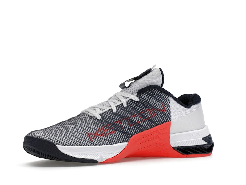 Nike Metcon 8 White Crimson Obsidian