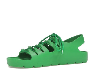 Bottega Veneta Jelly Lace Up Sandal Green
