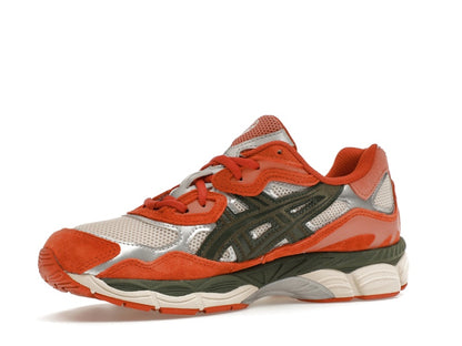 ASICS Gel-NYC Oatmeal Forest Green Orange