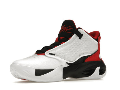 Jordan Max Aura 4 White Black University Red