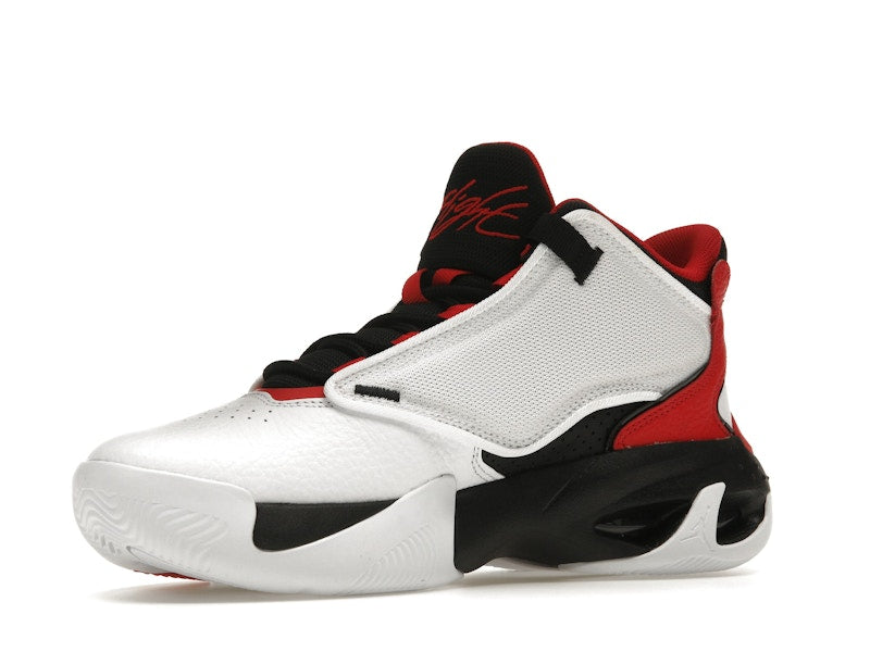 Jordan Max Aura 4 White Black University Red