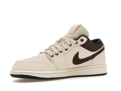 Jordan 1 Low Premium Pale Ivory Off Noir Baroque Brown