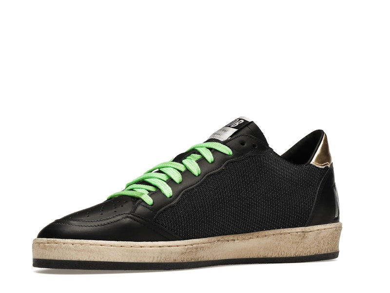 Golden Goose Ball-Star Low Black Fluorescent green