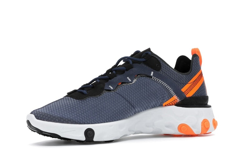 Nike React Element 55 SE Midnight Navy Total Orange