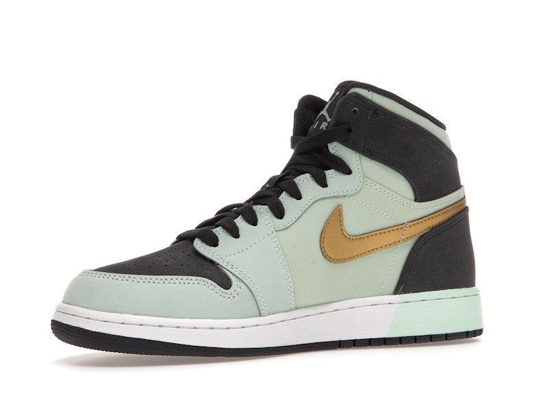 Jordan 1 Retro High Mint Foam Anthracite Metallic Gold (GS)