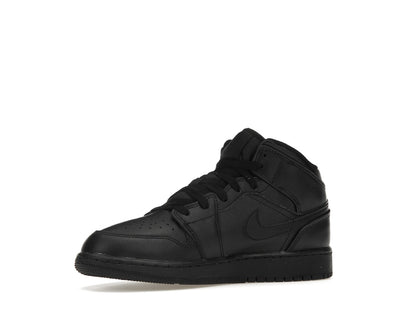 Jordan 1 Mid Triple Black (GS)