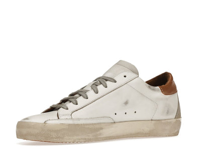 Golden Goose Super-Star White Vacchetta Tan Grey Suede Patch