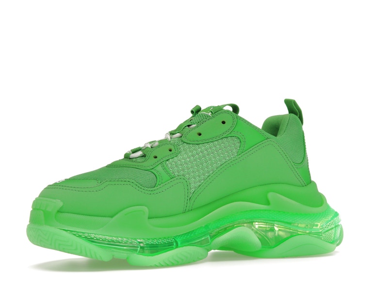 Balenciaga Triple S Clear Sole Bright Green