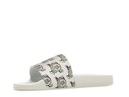 Moncler Basile Slide Logo Print White
