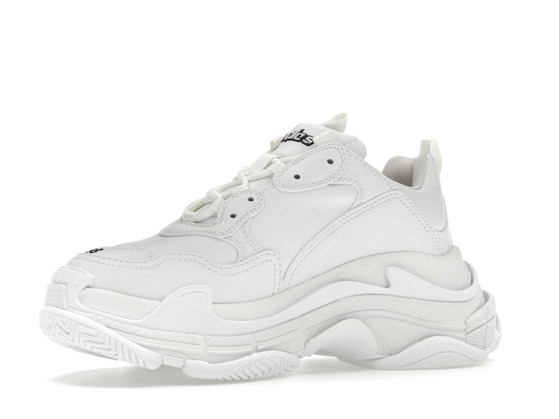 Balenciaga Triple S Synthetic Leather Triple White (Women's)