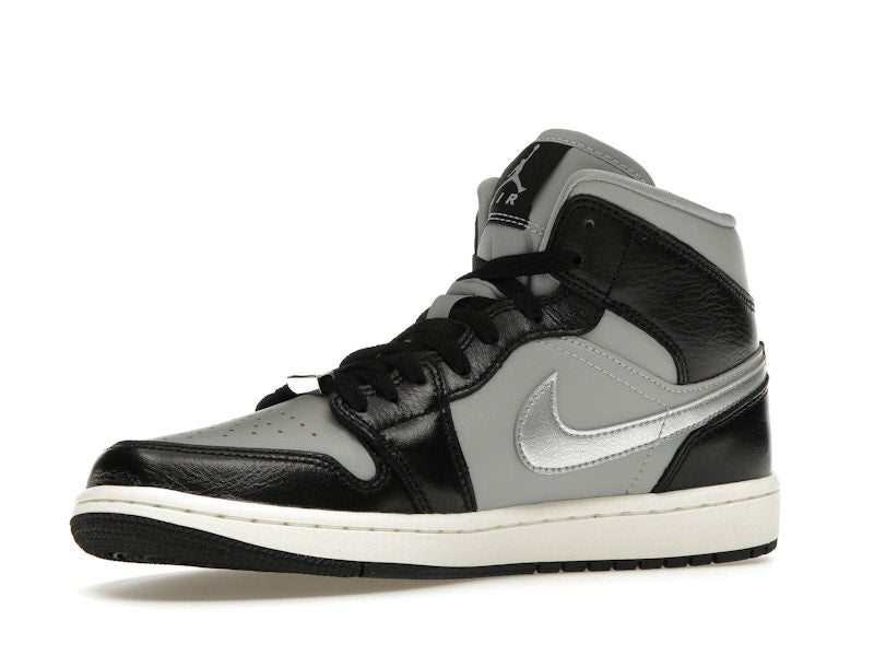 Jordan 1 Mid SE Black Metallic Silver (Women's)