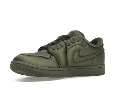 Jordan 1 Low Method of Make Satin Medium Olive (Women's)