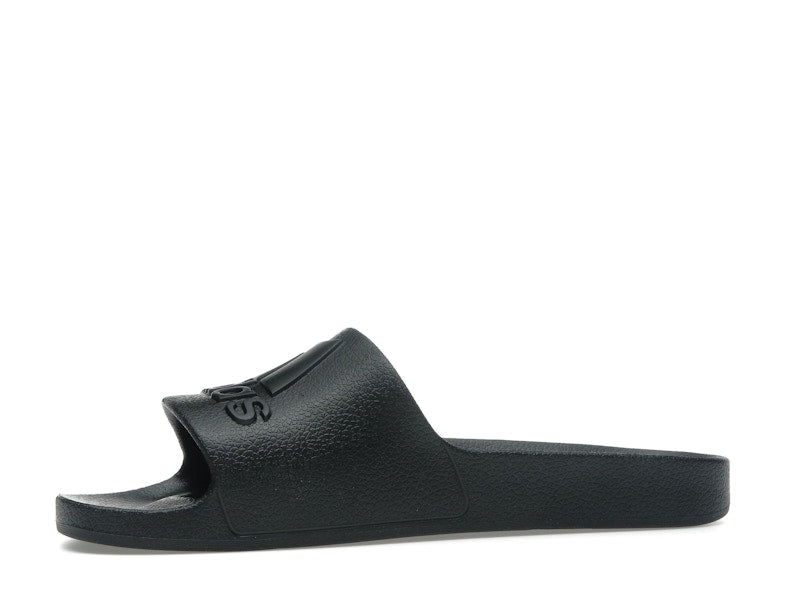 adidas Adilette Aqua Slides Core Black Logo
