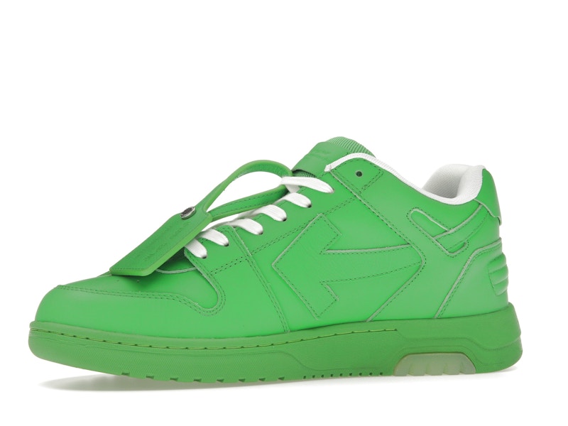 OFF-WHITE Out Of Office OOO Low Tops Green White