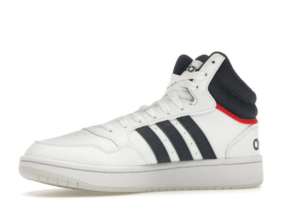 adidas Hoops 3.0 White Navy Red