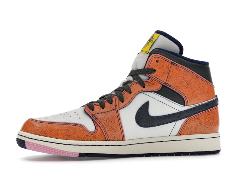 Jordan 1 Mid SE Summit White Crimson Bliss Deep Royal Blue Iron Grey