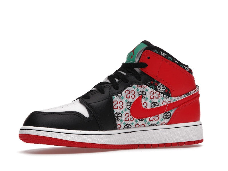 Jordan 1 Mid SE Ugly Christmas Sweater (GS)