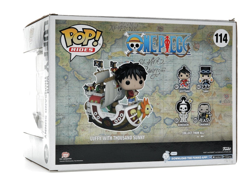 Funko Pop! Rides One Piece Luffy with Thousand Sunny 2022 Winter Convention Exclusive Figure #114