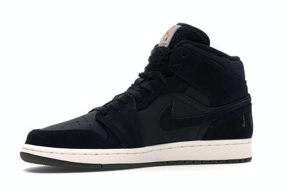Jordan 1 Mid Black Olive Canvas