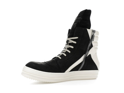 Rick Owens Geobasket High Black Milk