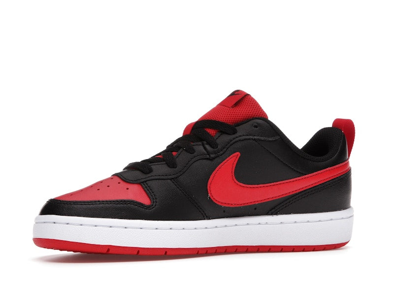 Nike Court Borough Low 2 Black University Red (GS)