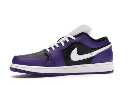 Jordan 1 Low Court Purple Black