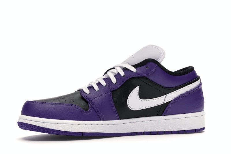 Jordan 1 Low Court Purple Black