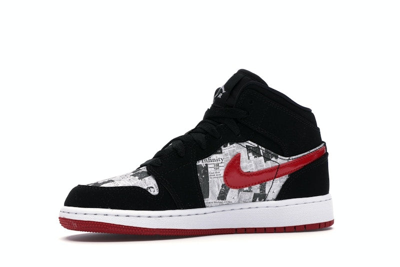 Jordan 1 Mid Newspaper Air Times (GS)