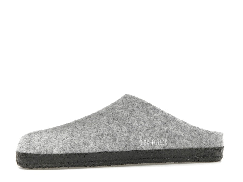 Birkenstock Zermatt Shearling Clog Wool Felt Light Gray