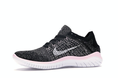 Nike Free RN Flyknit 2018 Black Pink Foam (Women's)