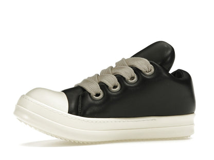 Rick Owens Jumbo Lace Padded Sneaks Low Black Milk