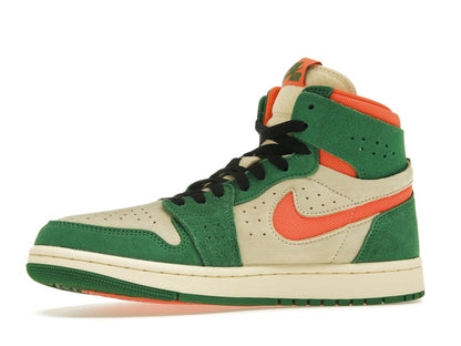 Jordan 1 High Zoom Air CMFT 2 Pine Green Orange Blaze (Women's)