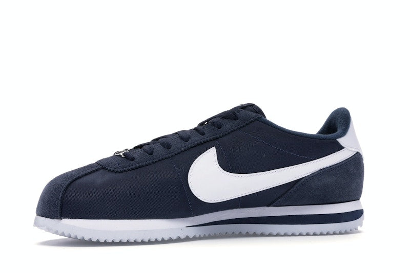 Nike Cortez Basic Nylon Obsidian White-Metallic Silver