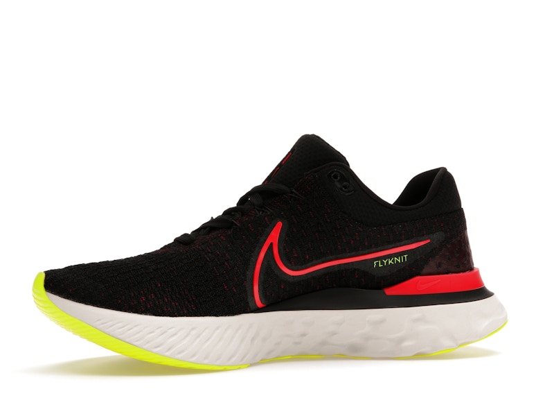 Nike React Infinity Run Flyknit 3 Black Siren Red Volt