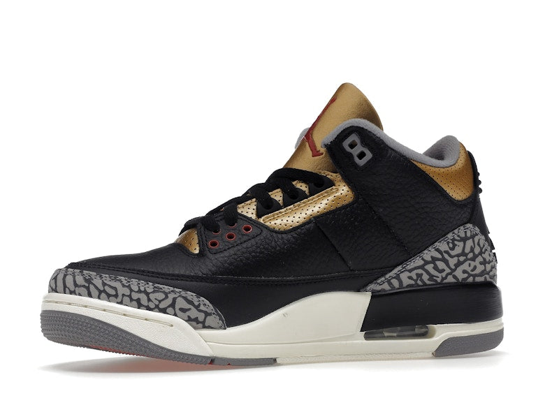 Jordan 3 Retro Black Cement Gold (Women's)