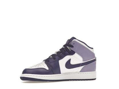 Jordan 1 Mid White Sky J Purple (GS)