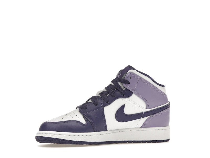 Jordan 1 Mid White Sky J Purple (GS)
