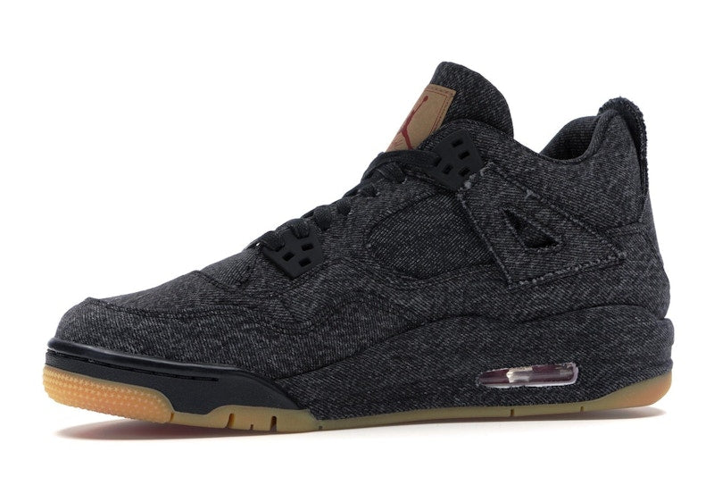Jordan 4 Retro Levi's Black (GS) (Blank Tag)