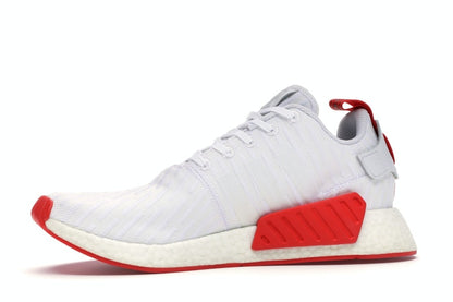 adidas NMD R2 White Core Red Two Toned