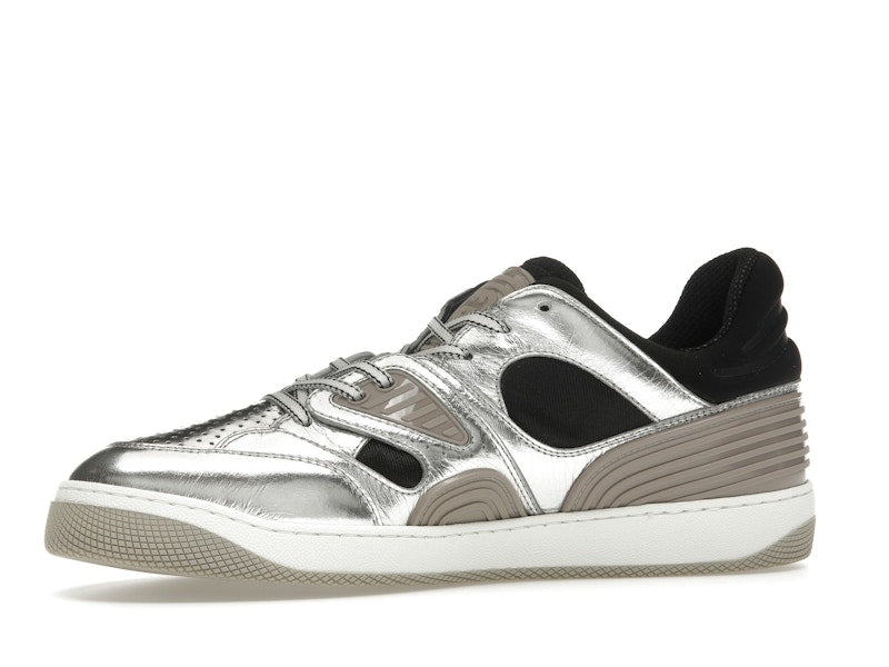 Gucci Basket Low Silver Black