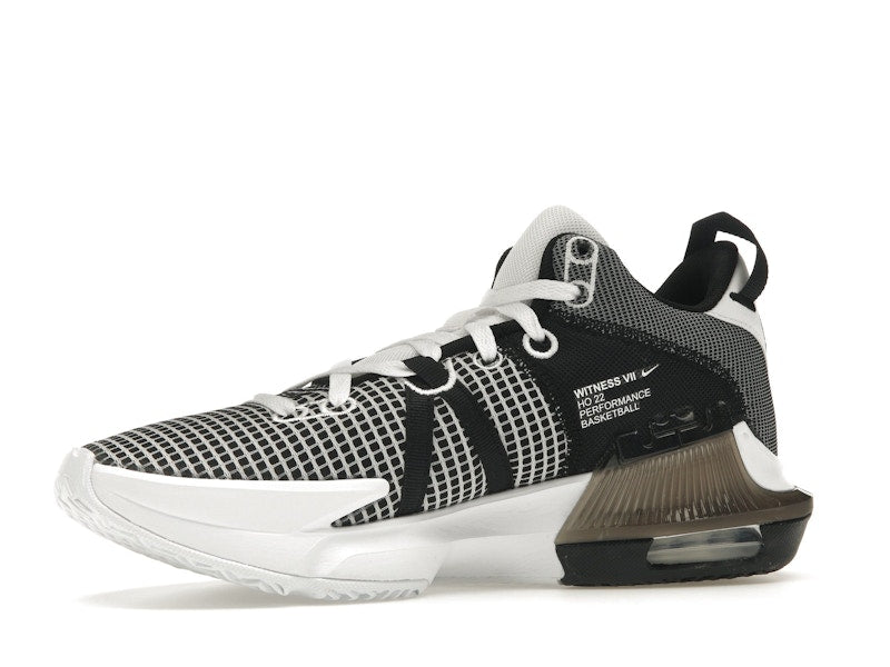 Nike LeBron Witness 7 White Black Metallic Silver