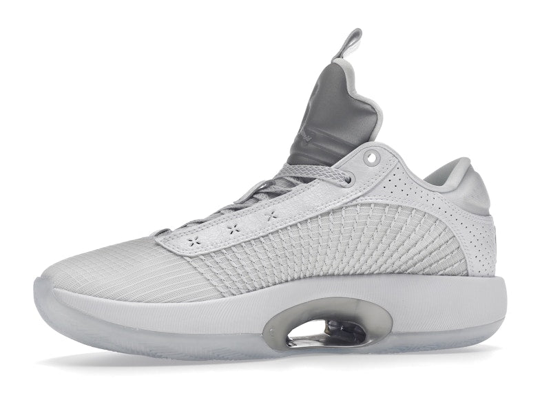 Jordan XXXV Low Metallic Silver (Clear Sole)