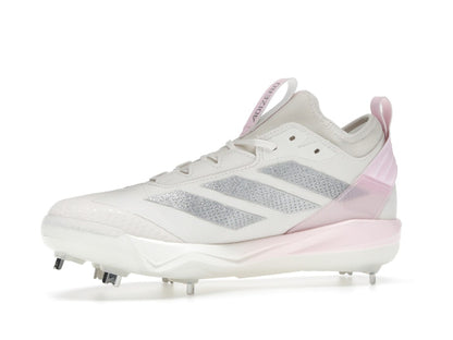 adidas Adizero Instinct+ 2.0 Chalk White Silver Metallic Clear Pink (Women's)